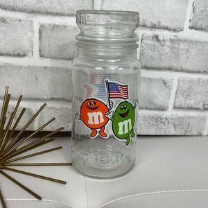 Vintage 1984 M&M’s Olympics Glass Jar